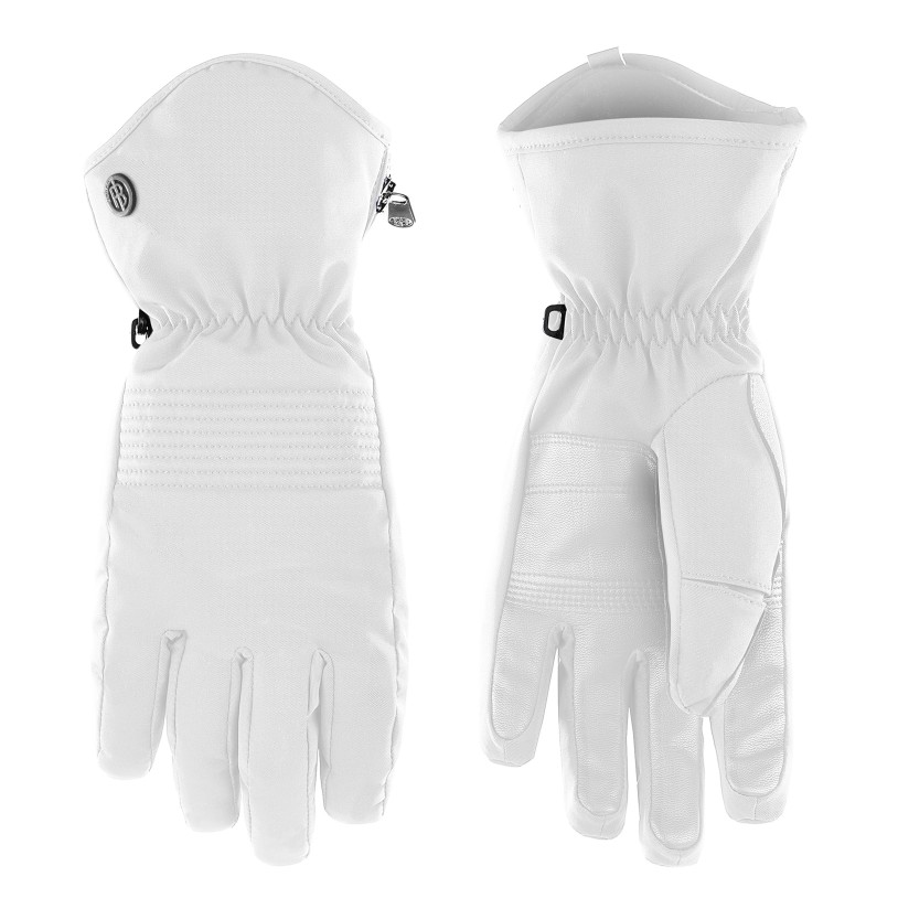 Womens ski gloves white