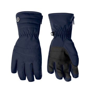 Girls ski gloves gothic blue