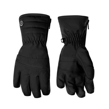 Girls ski gloves black