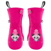 Girls mittens magenta pink