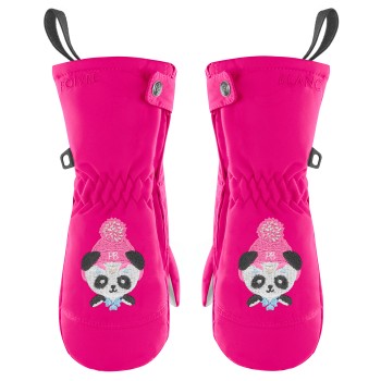 Girls mittens magenta pink