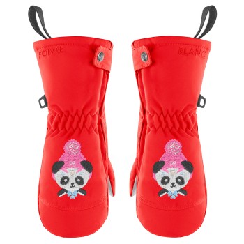 Girls mittens scarlet red