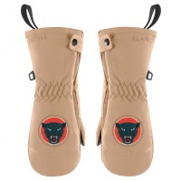 Boys ski mittens almond brown