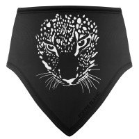 Neck warmer leopard black