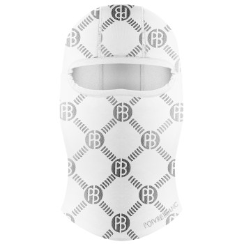 Balaclava monogram white