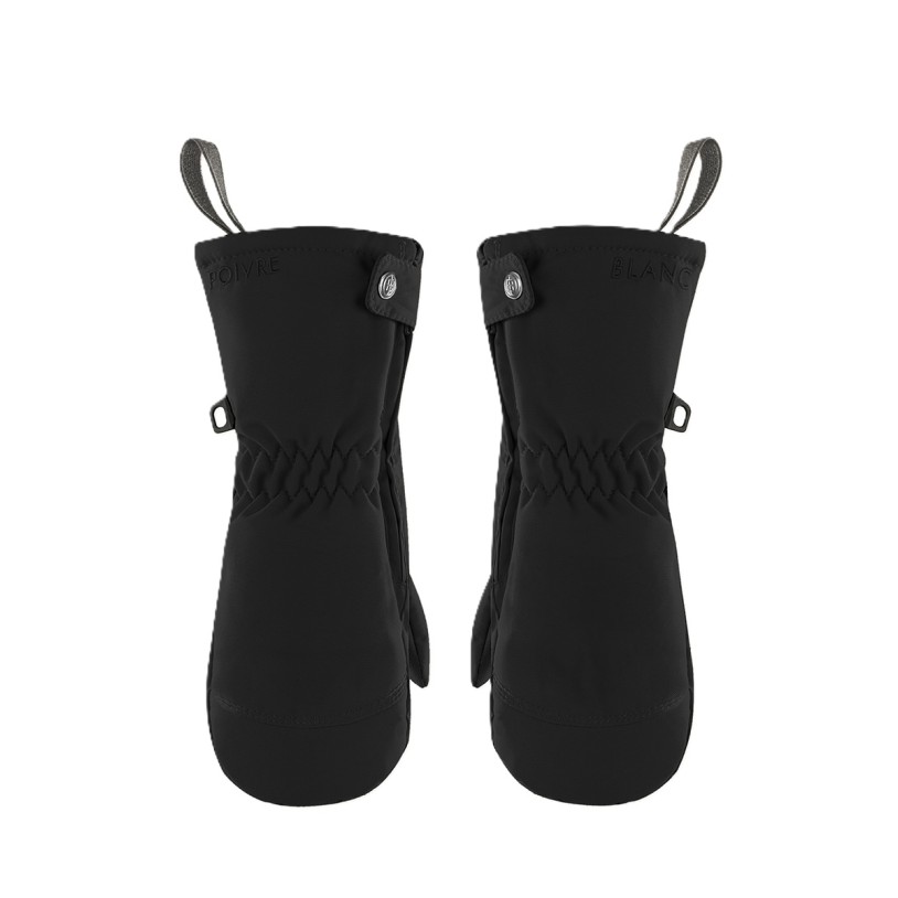 Girls mittens black Mimi