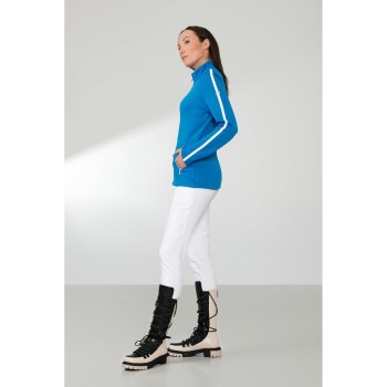 Womens stretch fleece jacket king blue