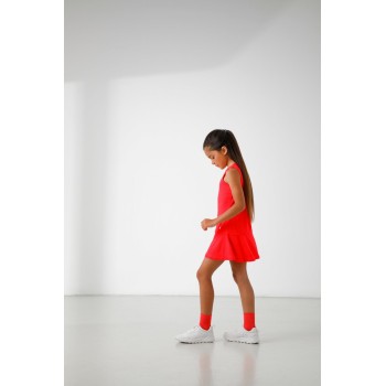 Girls eco active dress techno red