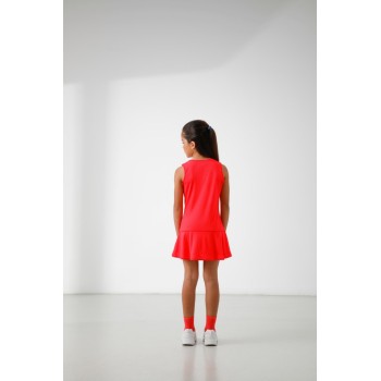 Girls eco active dress techno red