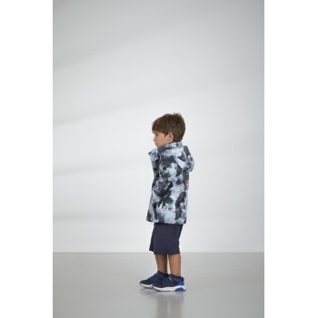 Boys rain parka 3in1 cloudy black